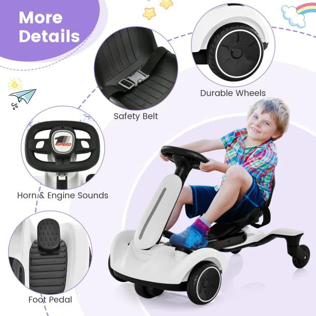 6V Electric Ride on Drift Car for Kids Aged 3-8 Years Old